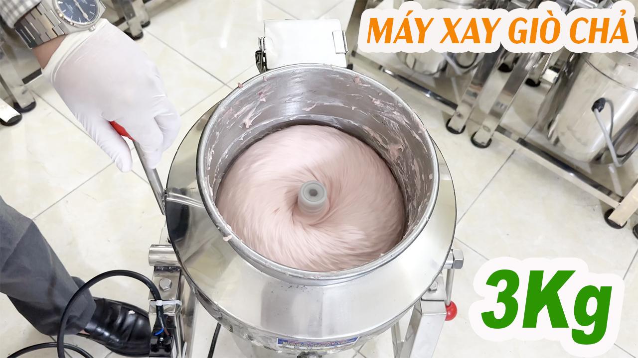 MÁY XAY GIÒ CHẢ 3KG CÓ BAO ĐÁ ĐÚC TRÒN INOC304 - ĐIỆN 220V